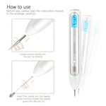 XPREEN XPRE051 Caneta Profissional Sem Fios Recarregável para Remoção de Sinais, Sardas, Manchas Escuras, Tatuagens e Verrugas, Apagador de Manchas com Ecrã LED e Holofote