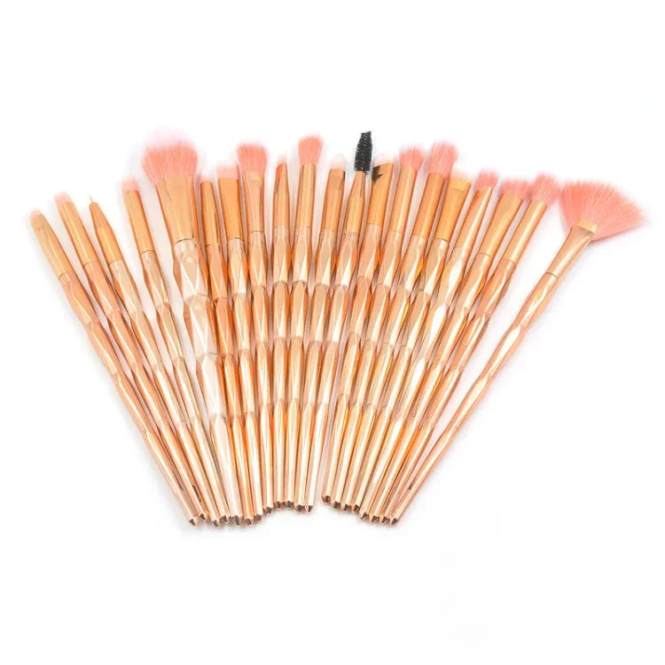 Pincel de Olhos Multifuncional com Cabo Diamante 20 em 1, Cabo Rosa+Azul e Pincel Roxo, HCB9120A, HCB9120B, HCB9120C, HCB9120D, HCB9120E, HCB9120F, HCB9120G