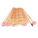 Pincel de Olhos Multifuncional com Cabo Diamante 20 em 1, Cabo Rosa+Azul e Pincel Roxo, HCB9120A, HCB9120B, HCB9120C, HCB9120D, HCB9120E, HCB9120F, HCB9120G