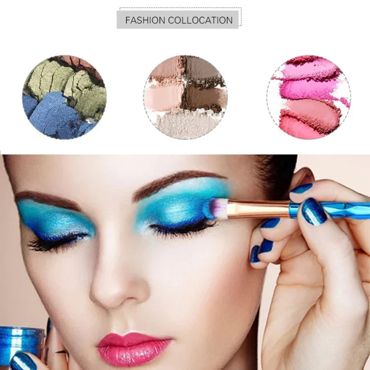 Pincel de Olhos Multifuncional com Cabo Diamante 20 em 1, Cabo Rosa+Azul e Pincel Roxo, HCB9120A, HCB9120B, HCB9120C, HCB9120D, HCB9120E, HCB9120F, HCB9120G