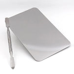 Paleta Quadrada de Aço Inoxidável para Maquilhagem Tamanho S, 115*75mm