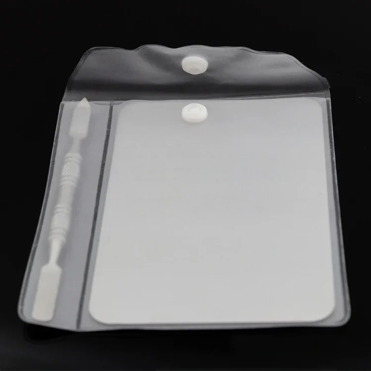 Paleta Quadrada de Aço Inoxidável para Maquilhagem Tamanho S, 115*75mm