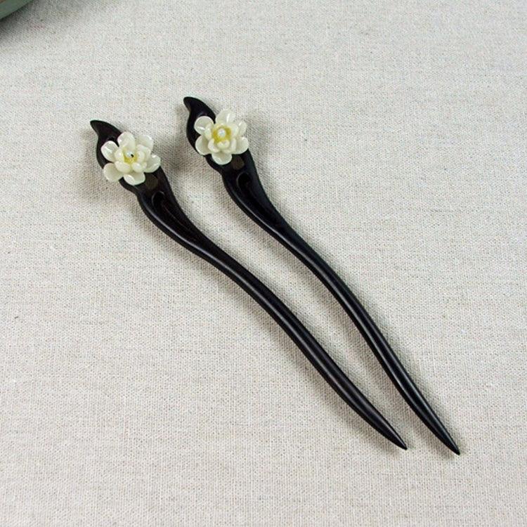 Clássico Pente Antigo de Sândalo Verde Traje de Cabelo Headdress-Banyue Flor de Jade + Caixa de Presente, Cores da Caixa de Presente São Aleatórias, Sândalo Verde Flor de Jade Wanyue Branco