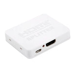 Divisor HDMI 4K Full HD 1080p, comutador HDMI 1x2, amplificador de saída, ecrã duplo para HDTV, DVD, PS3, Xbox, HDMI 4K (preto), HDMI 4K (branco)