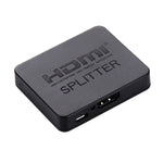 Divisor HDMI 4K Full HD 1080p, comutador HDMI 1x2, amplificador de saída, ecrã duplo para HDTV, DVD, PS3, Xbox, HDMI 4K (preto), HDMI 4K (branco)