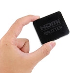 Divisor HDMI 4K Full HD 1080p, comutador HDMI 1x2, amplificador de saída, ecrã duplo para HDTV, DVD, PS3, Xbox, HDMI 4K (preto), HDMI 4K (branco)