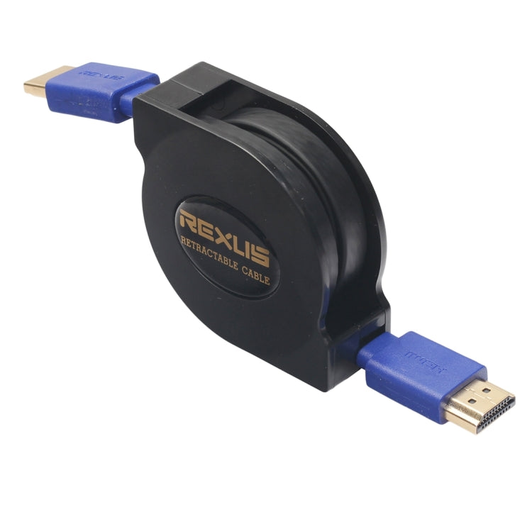 Cabo HDMI 1.4 (1080P) de 1,8m com Conectores Banhados a Ouro HDMI Macho para HDMI Macho Retrátil Plano, Comprimento: 1,8m