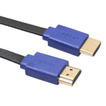 Cabo HDMI 1.4 (1080P) de 1,8m com Conectores Banhados a Ouro HDMI Macho para HDMI Macho Retrátil Plano, Comprimento: 1,8m