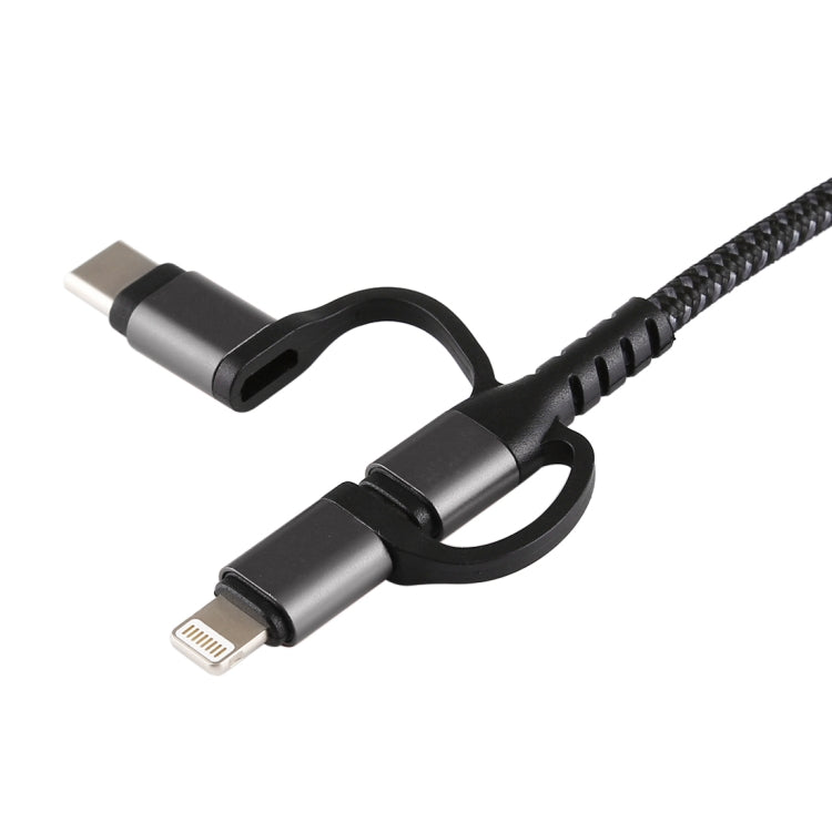 Cabo 3 em 1 Micro USB + USB-C / Tipo-C + 8 Pinos para HDMI HDTV