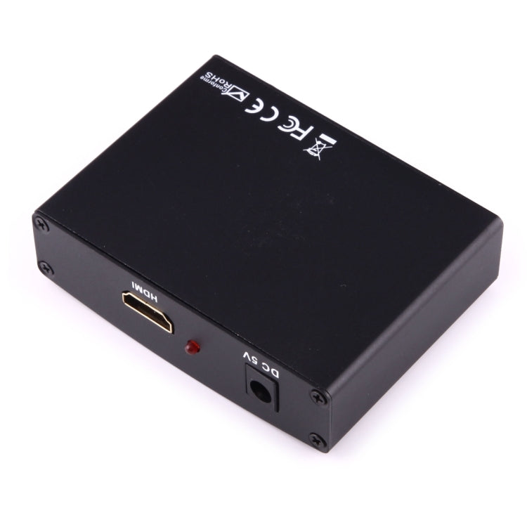 Adaptador Conversor de Vídeo HDMI para YPbPr 1080P HD e Áudio R/L, HDMI para YPbPr+R/L