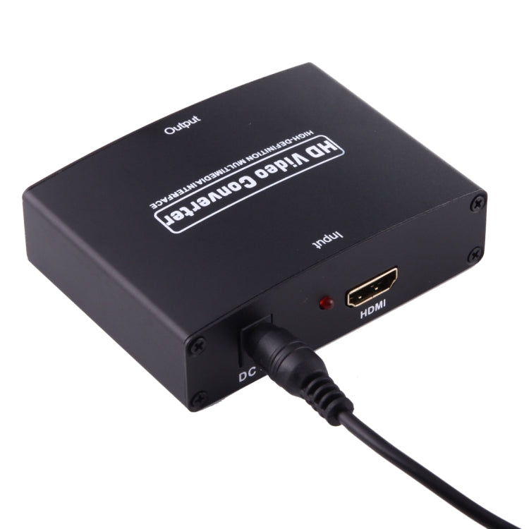 Adaptador Conversor de Vídeo HDMI para YPbPr 1080P HD e Áudio R/L, HDMI para YPbPr+R/L