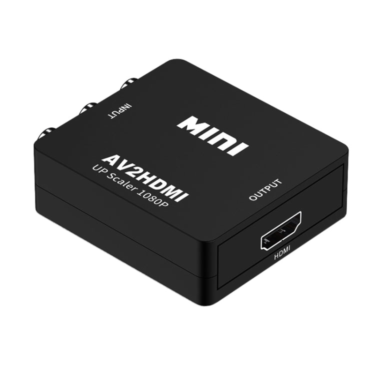 Conversor Adaptador Mini AV CVBS/L+R para HDMI HOWEI HW-2105, Suporta Escalador 1080P, HW-2105 AV para HDMI