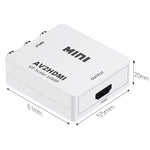 Conversor Adaptador Mini AV CVBS/L+R para HDMI HOWEI HW-2105, Suporta Escalador 1080P, HW-2105 AV para HDMI