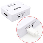 Conversor Adaptador Mini AV CVBS/L+R para HDMI HOWEI HW-2105, Suporta Escalador 1080P, HW-2105 AV para HDMI