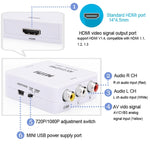 Conversor Adaptador Mini AV CVBS/L+R para HDMI HOWEI HW-2105, Suporta Escalador 1080P, HW-2105 AV para HDMI