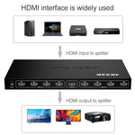 Divisor HDMI 1 x 8 Full HD 1080P com Interruptor, Suporta 3D e 4K x 2K