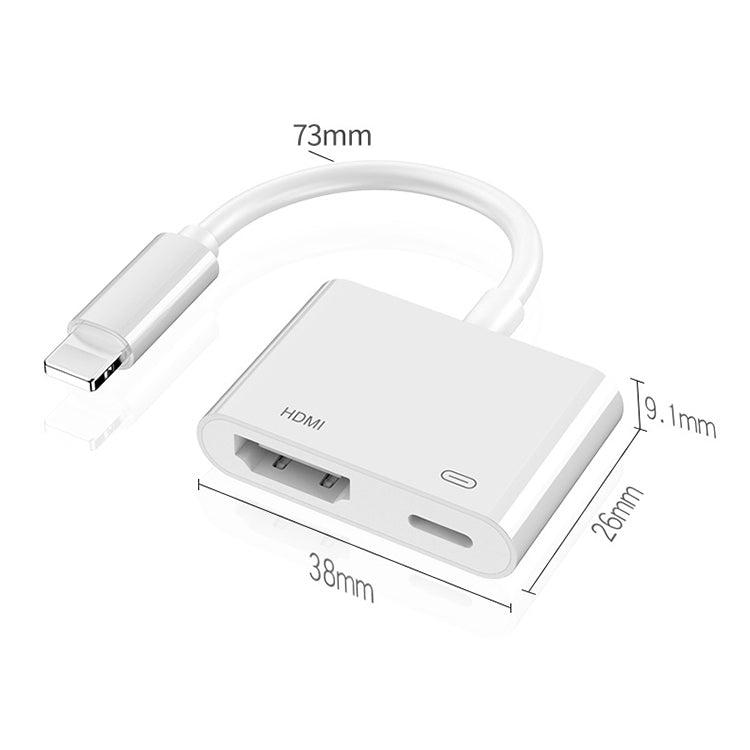 Cabo adaptador de vídeo 8 pinos para HDMI HDTV para iPhone, para iPhone 8 pinos