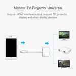 Cabo adaptador de vídeo 8 pinos para HDMI HDTV para iPhone, para iPhone 8 pinos