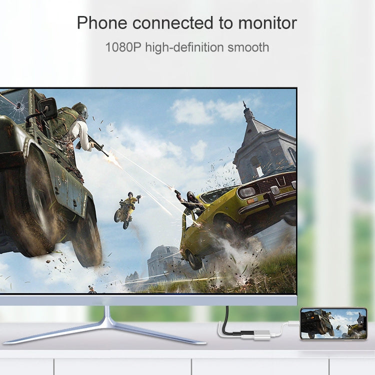 Cabo adaptador de vídeo 8 pinos para HDMI HDTV para iPhone, para iPhone 8 pinos
