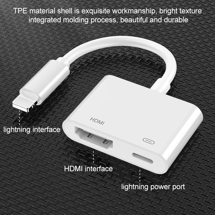 Cabo adaptador de vídeo 8 pinos para HDMI HDTV para iPhone, para iPhone 8 pinos