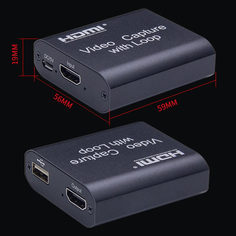 Captura de Vídeo HDMI 4K HD USB 2.0 com Loop