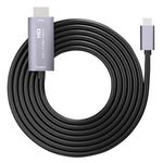 Placa de Captura de Vídeo HD HDMI Macho para USB-C / Tipo-C Macho Z36A, Comprimento do Cabo: 2m, HDMI para Tipo-C
