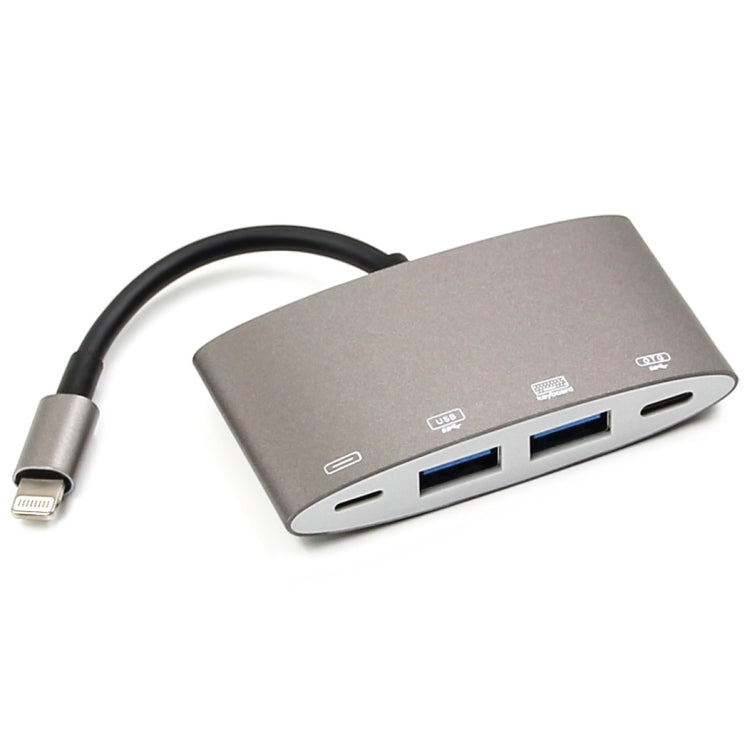 Adaptador Conversor Multifuncional 1040KEY 8 Pinos para USB + Tipo-C / USB-C + OTG, 1040KEY