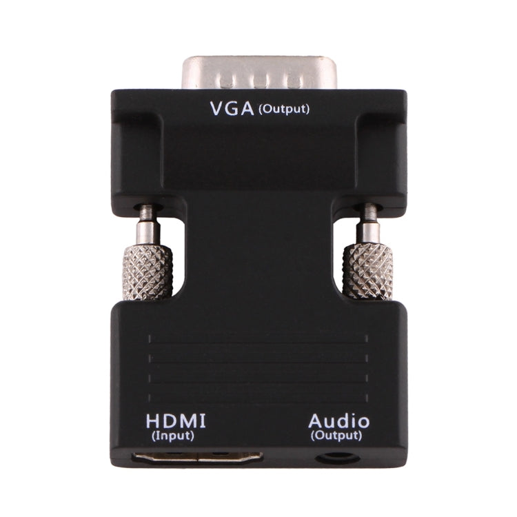 Conversor HDMI Fêmea para VGA Macho com Saída de Áudio para Projetor, Monitor, Televisores, HDMI para VGA+Áudio