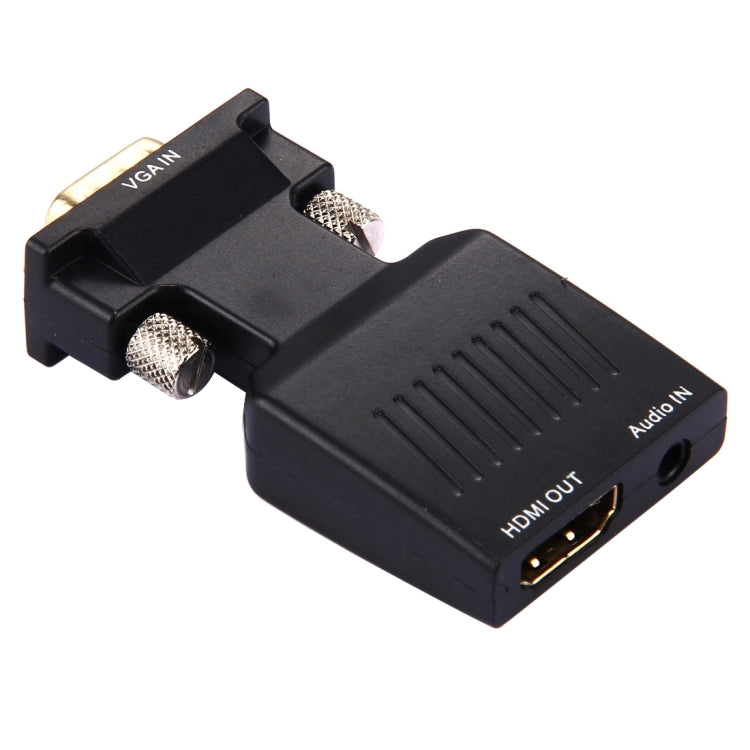 Conversor Adaptador de Saída de Vídeo e Áudio VGA para HDMI 1080P HD para Monitor HDTV e Projetor, VGA para HDMI+Áudio