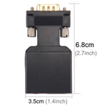 Conversor Adaptador de Saída de Vídeo e Áudio VGA para HDMI 1080P HD para Monitor HDTV e Projetor, VGA para HDMI+Áudio