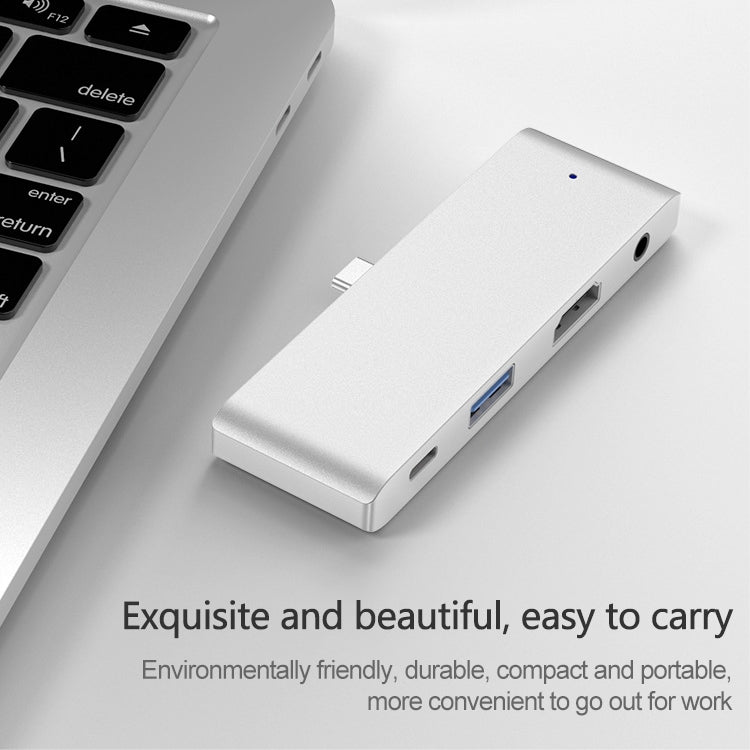 HW-TC29 HUB Adaptador Multifuncional 4 em 1 Tipo-C / USB-C para iPad Pro
