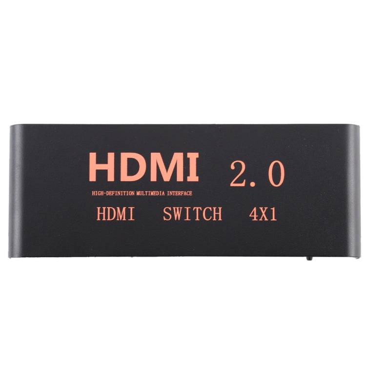 Comutador HDMI 2.0 4X1 4K/60Hz com Controlo Remoto, Ficha EU, 4X1