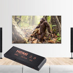 Comutador HDMI 2.0 4X1 4K/60Hz com Controlo Remoto, Ficha EU, 4X1