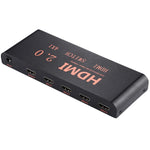 Comutador HDMI 2.0 4X1 4K/60Hz com Controlo Remoto, Ficha EU, 4X1