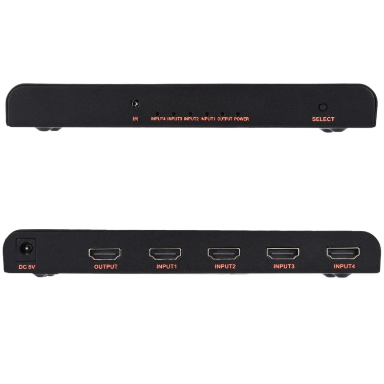 Comutador HDMI 2.0 4X1 4K/60Hz com Controlo Remoto, Ficha EU, 4X1
