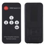 Comutador HDMI 2.0 4X1 4K/60Hz com Controlo Remoto, Ficha EU, 4X1