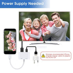 Adaptador Digital AV 8 Pinos para HDMI + Porta de Carregamento USB para Ecrã de TV HD 1080P, E-Gin-LTH-002