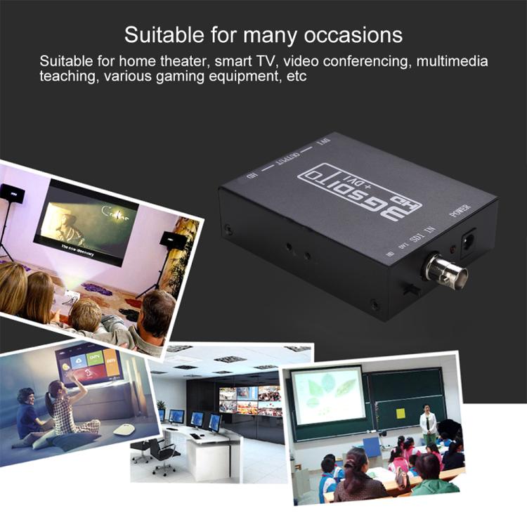 Conversor NEWKENG NK-A8 3G SDI para HDMI + DVI