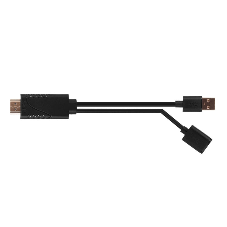 Cabo Adaptador USB Macho + USB 2.0 Fêmea para HDMI Telefone para HDTV
