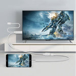 Cabo Adaptador USB Macho + USB 2.0 Fêmea para HDMI Telefone para HDTV