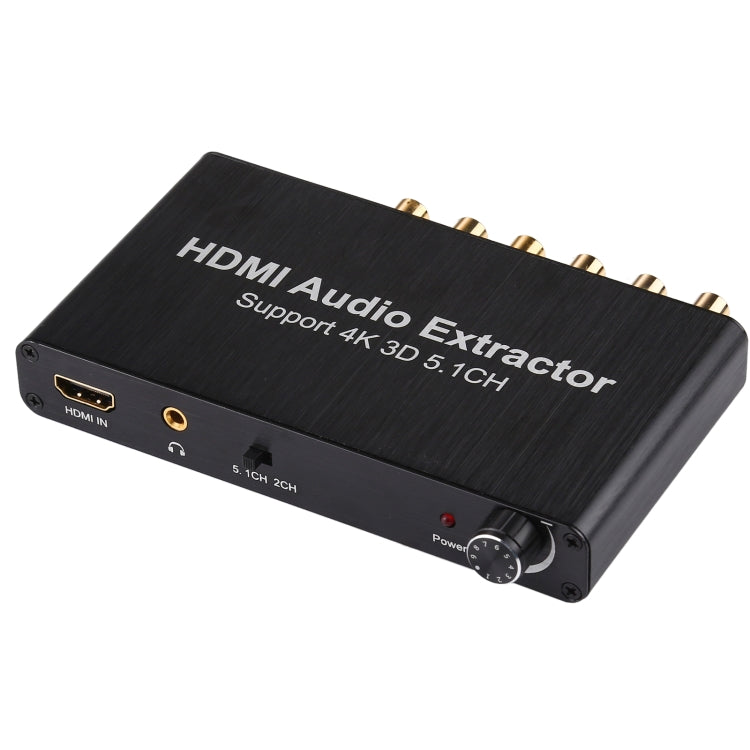 Decodificador Extrator de Áudio HDMI 4K 3D 5.1CH