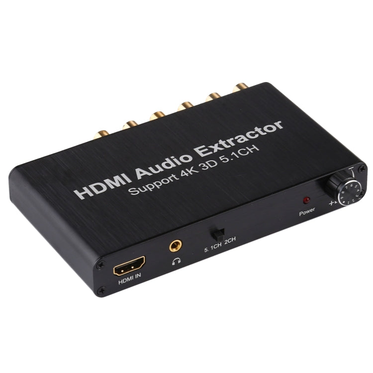 Decodificador Extrator de Áudio HDMI 4K 3D 5.1CH