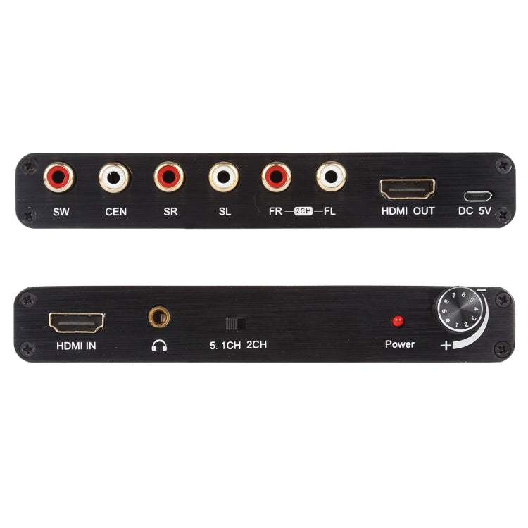 Decodificador Extrator de Áudio HDMI 4K 3D 5.1CH
