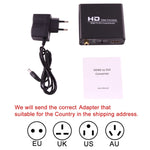 Conversor de Vídeo NEWKENG X5 HDMI para DVI com Saída de Áudio 3.5mm Coaxial, Plugue EU, X5 HDMI para DVI com Áudio