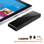 ROCKETEK SK-S5H HUB Leitor de Cartão de Memória 3 x USB 3.0 + HDMI + SD / TF, Adaptador HDMI 4K, SK-S5H