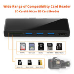 ROCKETEK SK-S5H HUB Leitor de Cartão de Memória 3 x USB 3.0 + HDMI + SD / TF, Adaptador HDMI 4K, SK-S5H