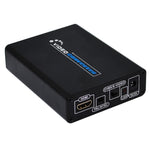 Conversor HDMI para Composto / AV S-Video Adaptador de Vídeo RCA CVBS/L/R, Plugue EU, HDMI para AV + S-Video