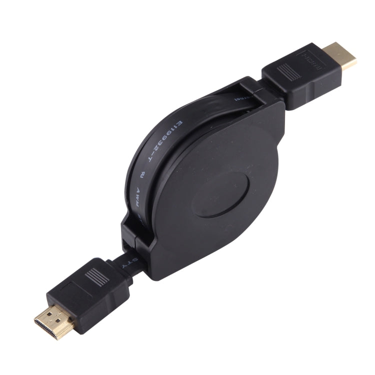 Cabo Adaptador Retrátil HDMI Macho para HDMI Macho de 1m com Adaptadores Mini HDMI e Micro HDMI para HDTV, Monitor, Projetor, PC, Câmaras, Tablets e Smartphones