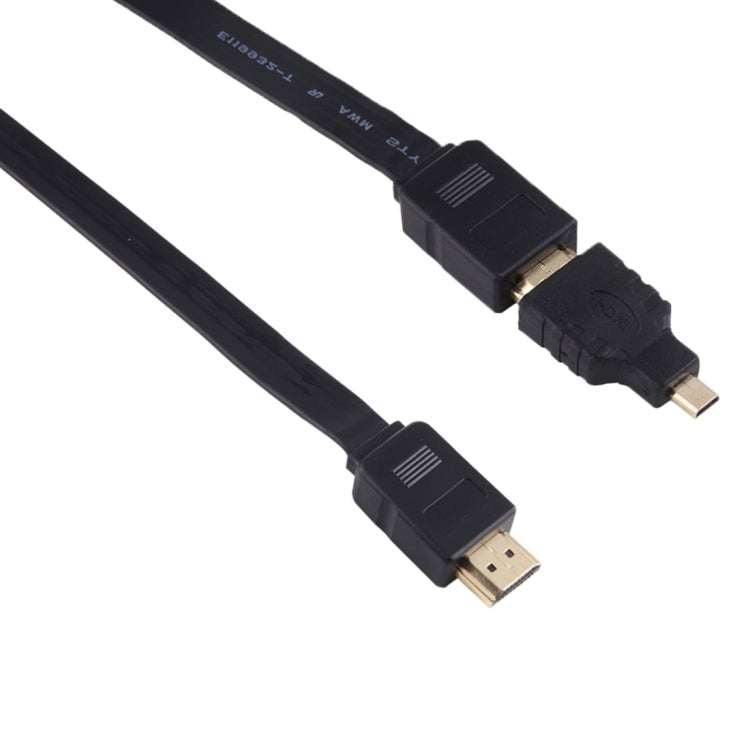 Cabo Adaptador Retrátil HDMI Macho para HDMI Macho de 1m com Adaptadores Mini HDMI e Micro HDMI para HDTV, Monitor, Projetor, PC, Câmaras, Tablets e Smartphones