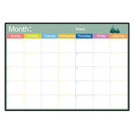 Planeador Mensal Magnético para Frigorífico Quadro Branco Magnético PET Macio Branco, Tamanho: 29,7cm x 42cm, Plano Mensal